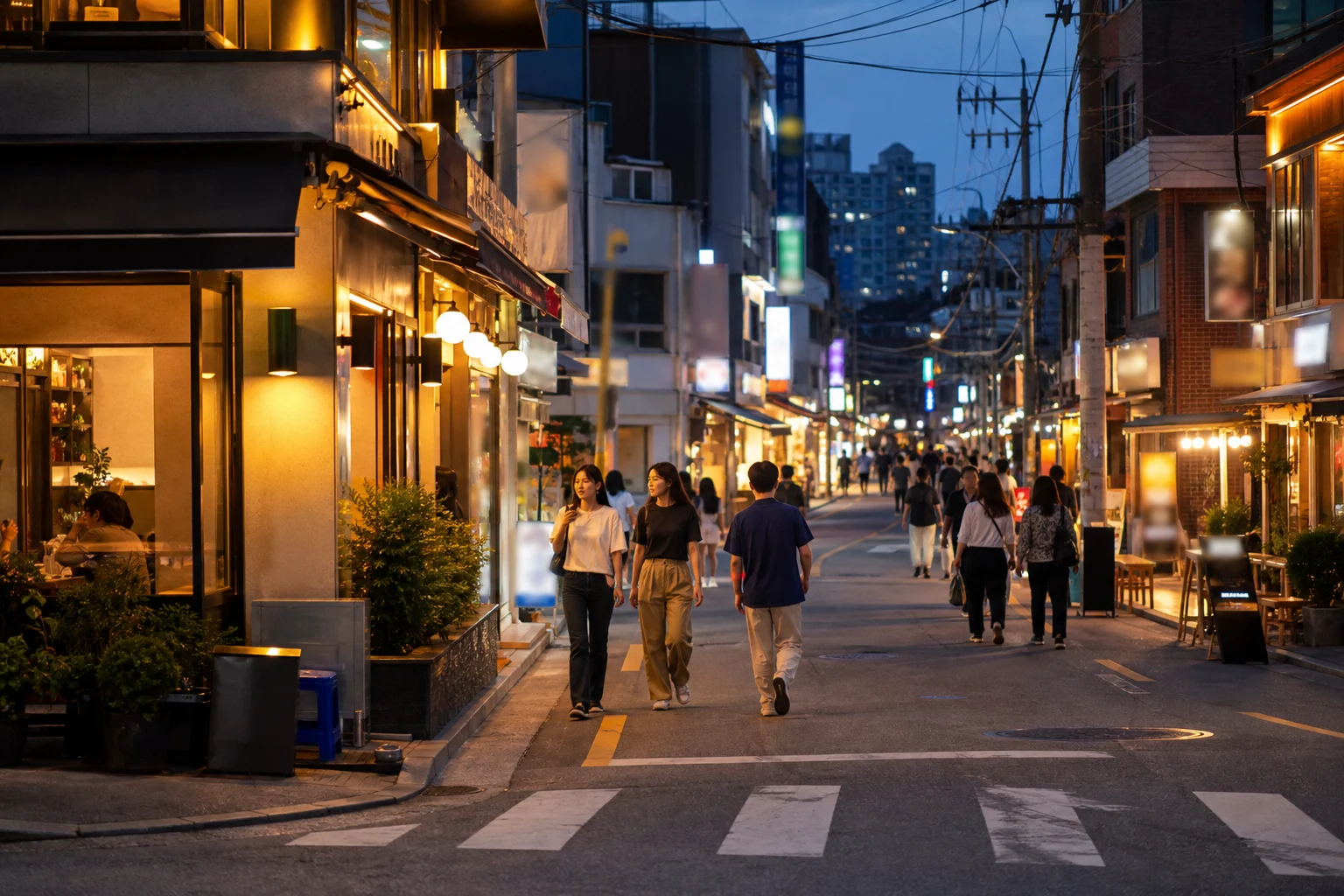 경쟁점포 분석 현장 확인 장면